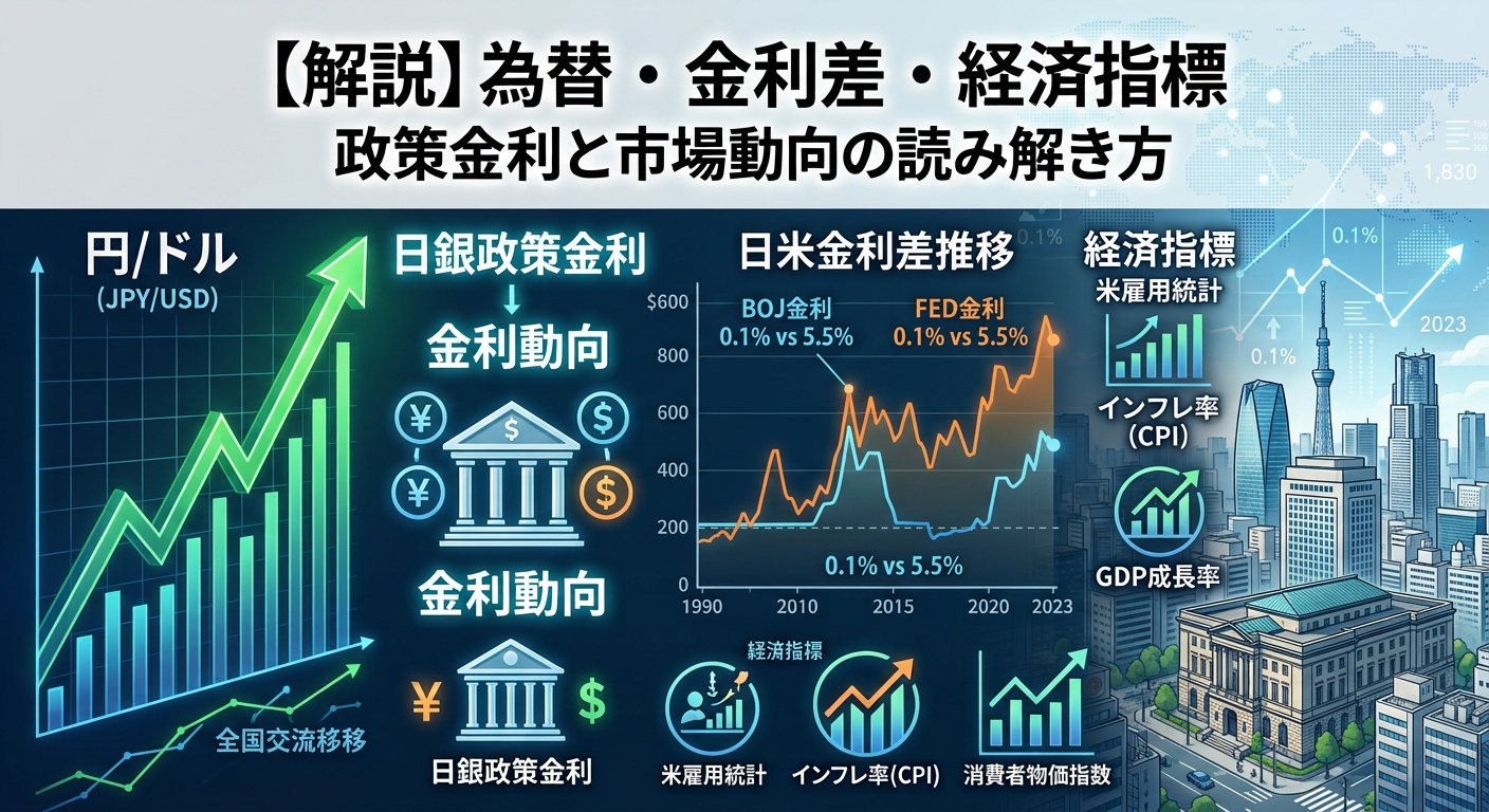 金利差とチャートの見方入門 アイキャッチ
