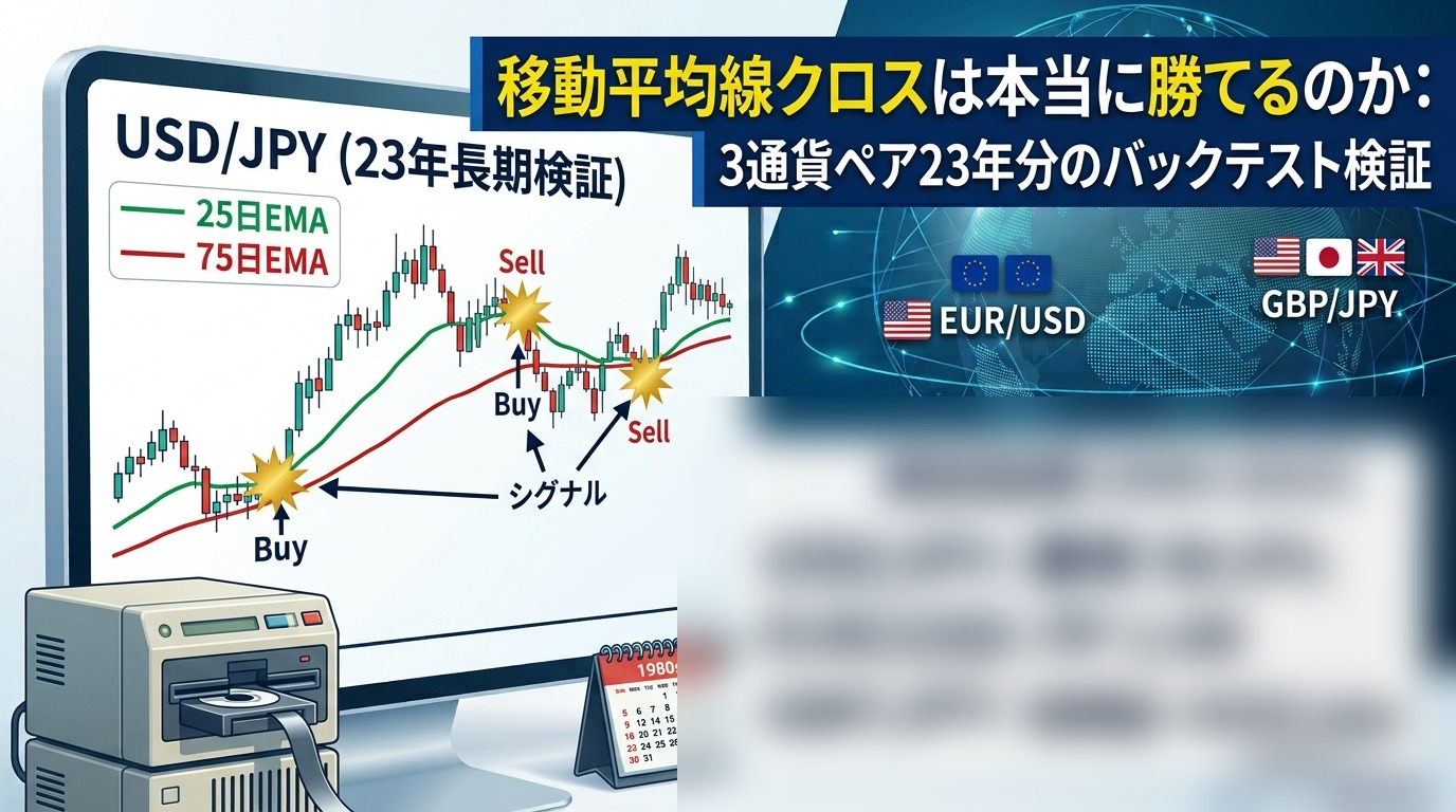 移動平均線クロスは本当に勝てるのか アイキャッチ