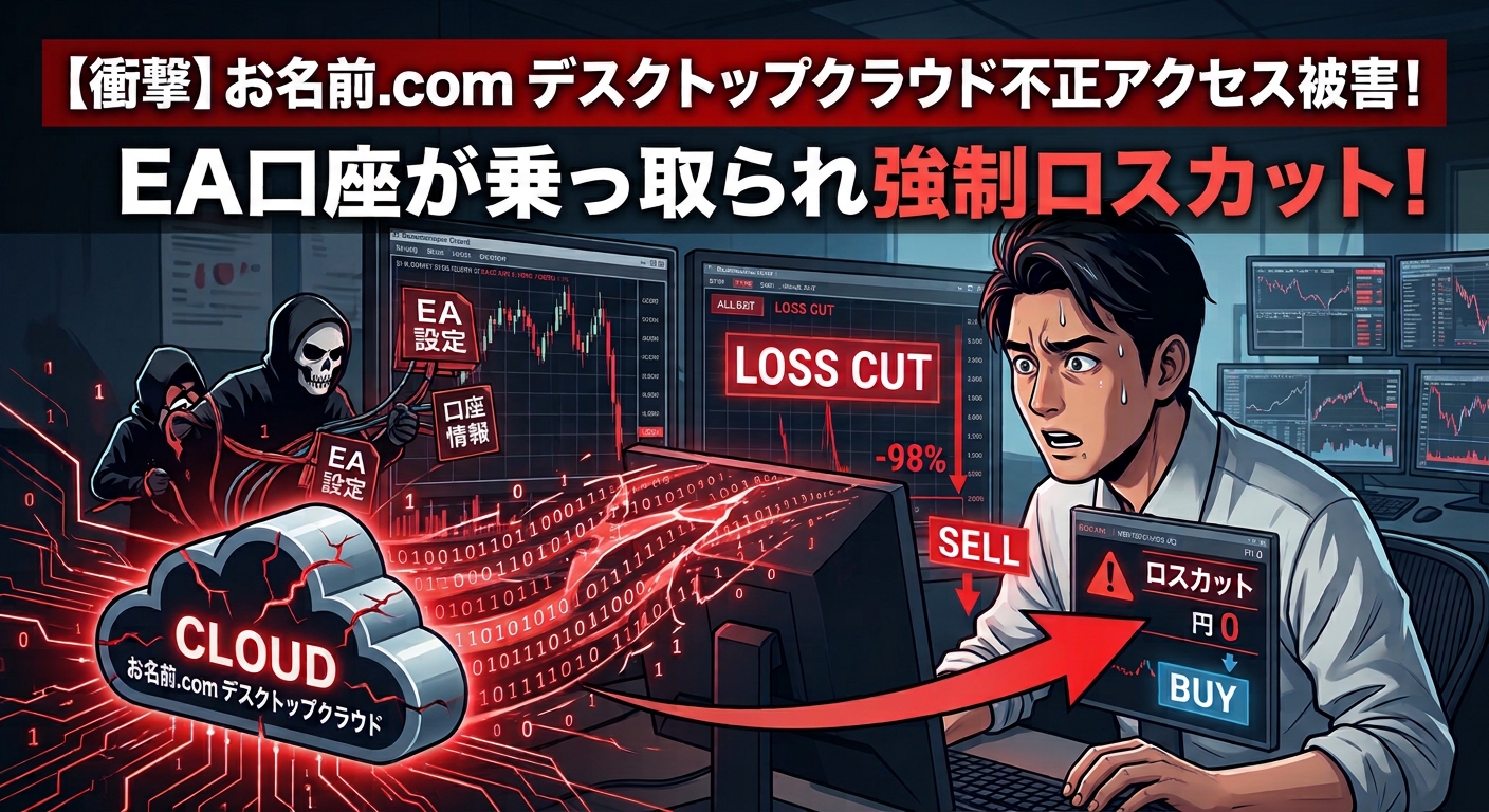 お名前.comデスクトップクラウド不正アクセスのイメージ
